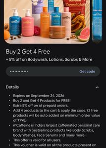 mCaffeine Skincare Set - Buy 2 Get 4 Free