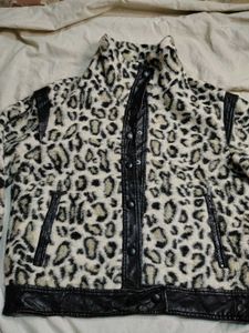 Leopard Print Sherpa Jacket
