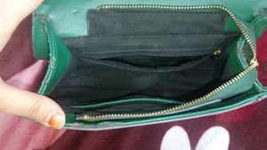 Chic Green Plaid Handbag