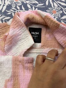 neon by westside Tie-Dye Button-Up Shirt