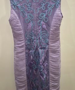 Lavender Embroidered Dress