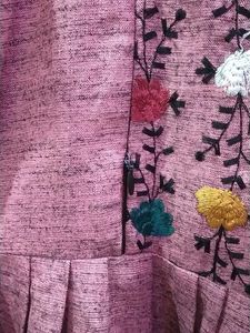 Embroidered Maternity Kurta