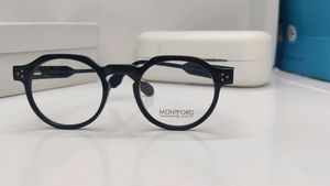 Montford Black Acetate Round Eyeglasses