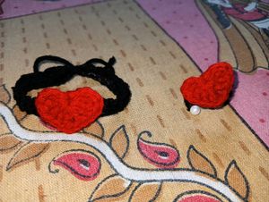 Handmade Heart Ring and Bracelet Set