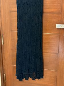 Elegant Black Lace Maxi Dress