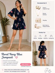 Cute & Comfy Floral Chiffon Jumpsuit❤️❤️❤️