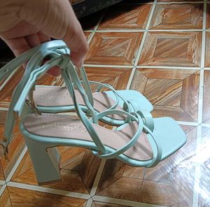Mint green Strappy Heel