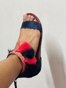 Luna Blu Sandals with Tassels