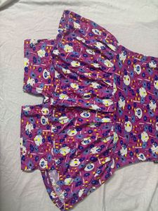 Fun Patterned Girls' Play Romper