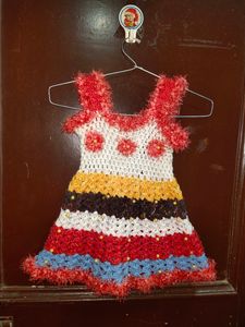 Kids Winter Dress Crochet Dress 9-12 Months