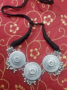 Oxidized Silver Necklace