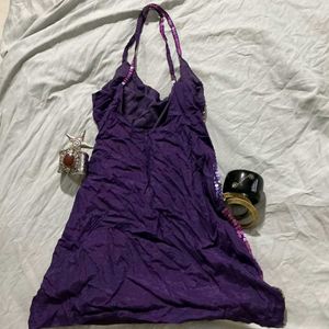 Sparkly Sequin Halter Dress