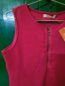 Primo Knot Fuchsia Pink Bodycon Dress