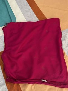 Maroon Printed Top