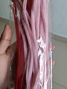 red and pink pipe cleaners