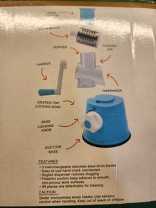 Stainless Steel Drum Roller Grater