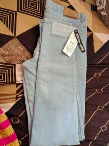 Light Blue Stretch Denim Jeans