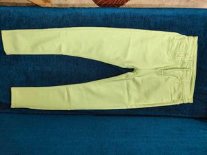 Light Green Casual Pants