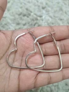 Beaded Circular Earrings and Two heart earring
