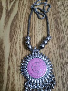 Pink Necklace &amp; Earring Set