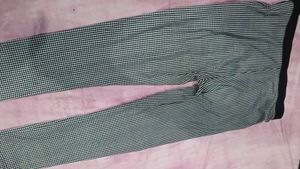 Stylish Gingham Print Pants