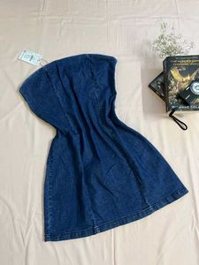 Denim Strapless Dress