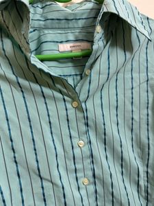 Striped Button-Up Shirt