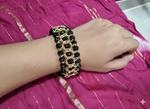 Black Beaded Bracelet For Women
