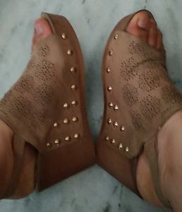 Unique Studded Wedge Sandals