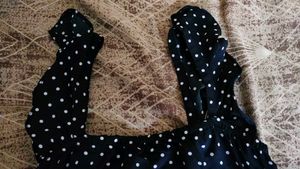 Polka Dot Ruffle Strap Dress