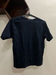 Navy Blue Print T-Shirt