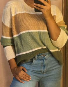 Striped Knit pullover