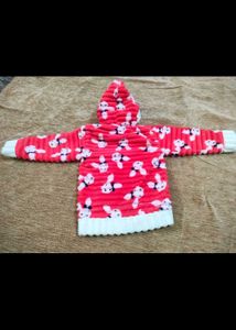 Cute Bunny Print Fleece Set