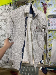 Stylish Floral Print Button-Up Shirt