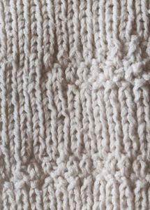 Hand Knitted White Scarf