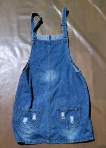 Cute Denim Overall Dress