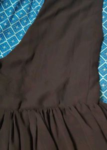 Elegant Ethnic Gown with Chevron Design