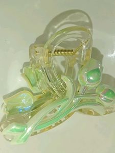 Cute green Tulip Hair Claw Clip