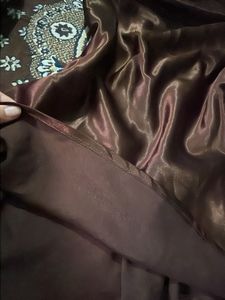 Brown Satin Cami Dress
