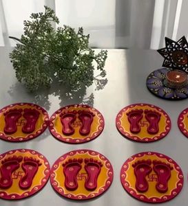Handmade Lakshmi Charan (2 Pieces)
