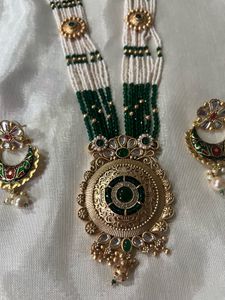 Elegant Beaded Necklace &amp; Earring Set