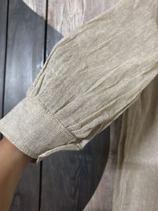 Linen co-ord  Set with Flower Embellishment