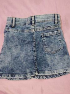 Cute Unicorn Denim Skirt