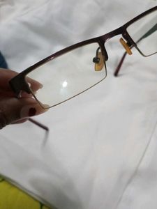 Rectangle Brown Metal Frame Glasses with box