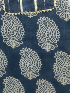 Blue Paisley Print Kurta Set💙🌸