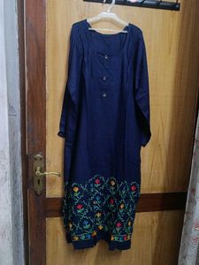 Embroidered Blue Kurta