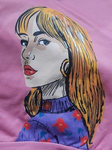🎀Unique Graphic Print Crop Hoodie