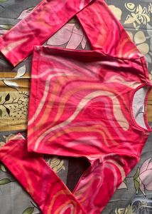 Pink Pattern crop top
