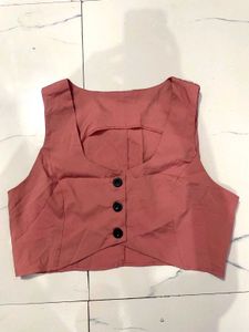 Chic Cropped Vest Top.