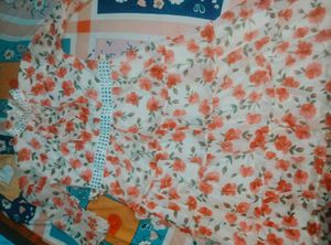 A redish floral maxi🤍❤️🤍